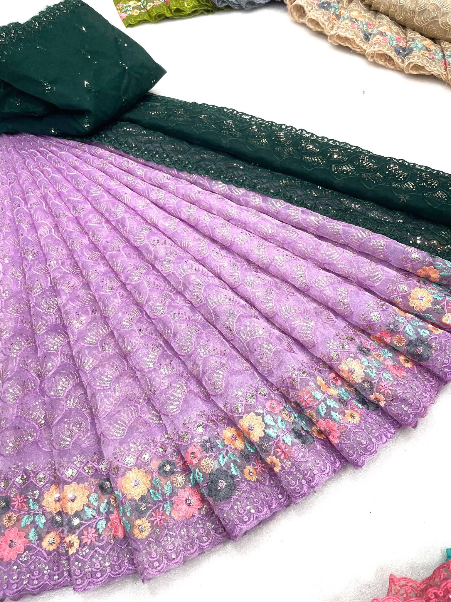 Mayura Rani Half Saree Lehenga Set